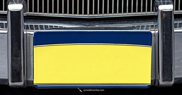 License Plate Fix - Screwdriver FAQ